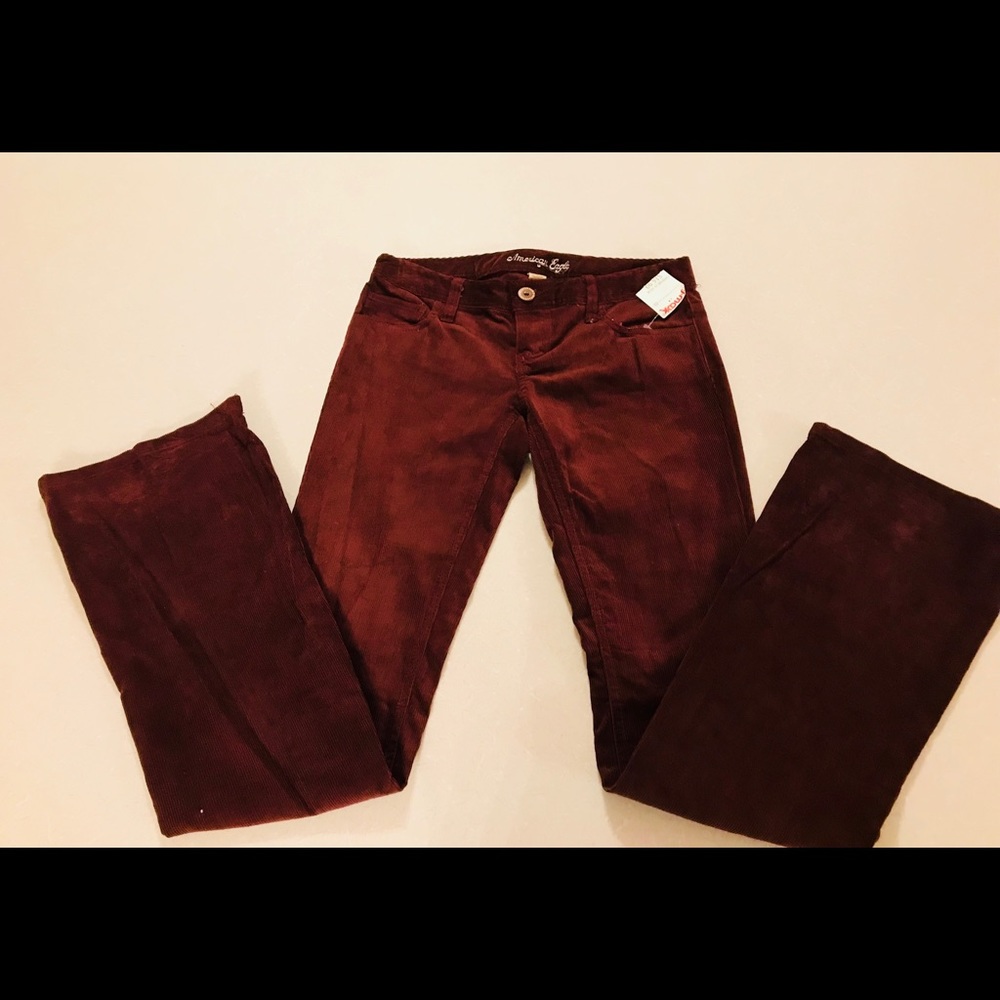 00 maroon American eagle pants